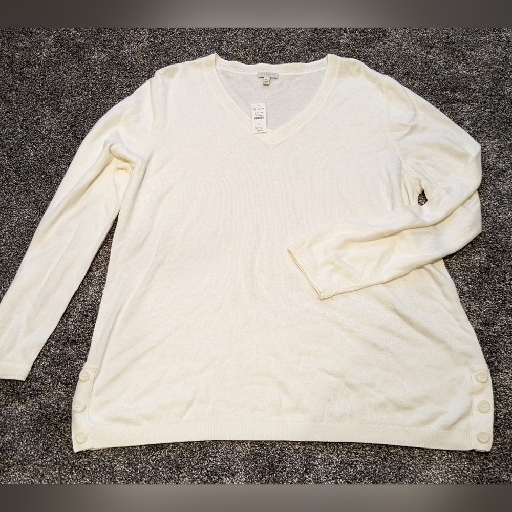 Womens Size XL Talbots V-Neck Sweater NWT